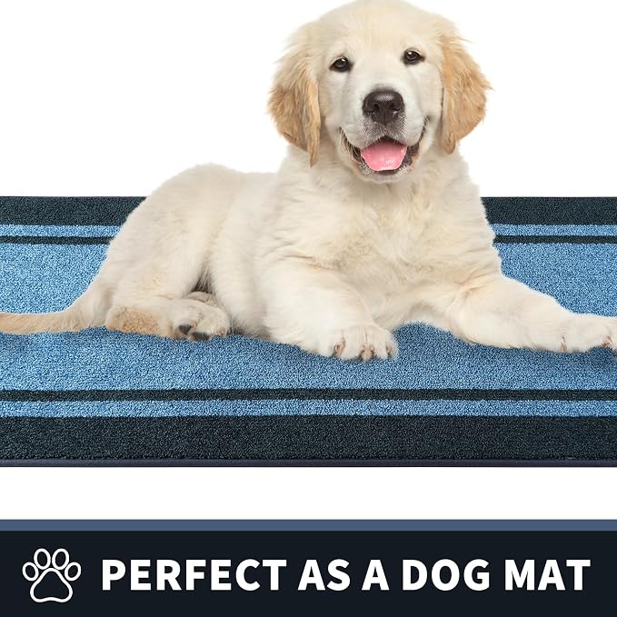 PURRUGS Dirt Trapping Door Mat 24" x 70", Non-Slip Machine Washable Entryway Rug - Image 6