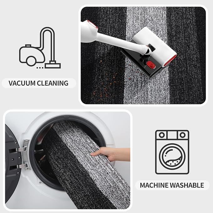 Kitinjoy Indoor Outdoor Door Mat, 50x30 Non-Slip Absorbent Dirt Trapper - Image 5
