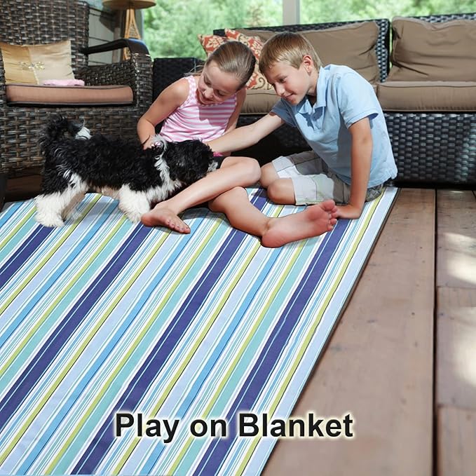 Beach Blanket Extra Large Picnic Blankes Sandproof Waterproof Outdoor Indoor Blanket Lightweight Handy Mat Portable Beach Mat for Camping Hiking Travel Park Grass 80" x 80"