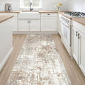 Runner Rug Kitchen Washable Rugs: 2x8 Non-Slip Abstract Soft Modern Stain by LOONGRUG