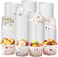 CHENGU 60 Pcs Wildflower Snack Cups 9 oz Flower Ice Cream Paper Bowls by CHENGU