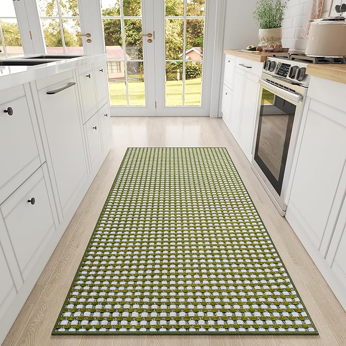 YDKGL Large Kitchen Runner Rugs Long Kitchen Mat Non Slip Washable, Super by YDKGL