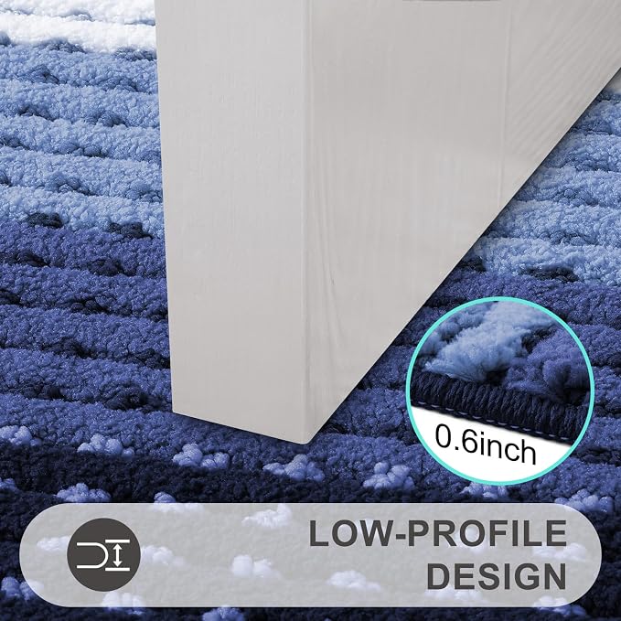 Kitinjoy Indoor Outdoor Door Mat, 71x47 Non-Slip Absorbent Dirt Trapper - Image 4
