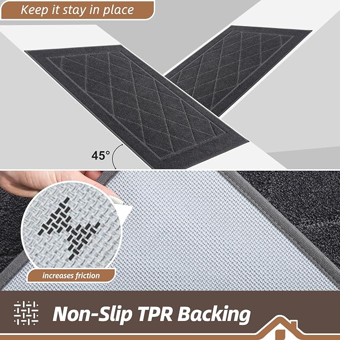 BEQHAUSE Dirt Trapper Door Mat 48" x 72", Doormat Non-Slip Entryway Rugs - Image 5
