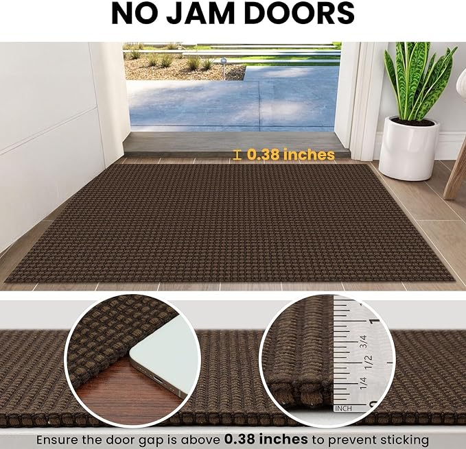 IOHOUZE Washable Runner Rug 3x10 Non Slip Rubber Backed Long Hallway Runner - Image 3