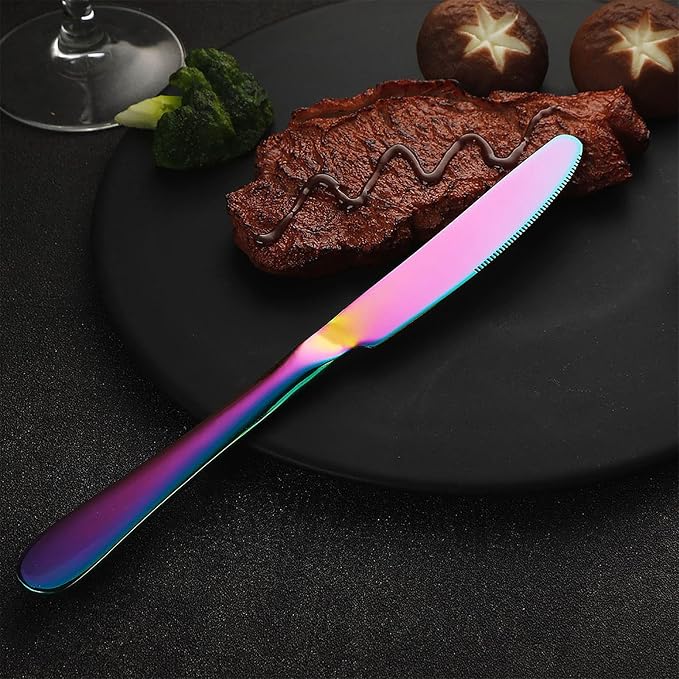Rainbow Silverware Set Flatware Cutlery - Image 3
