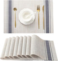Leetaltree Khaki-Blue Placemats, Heat Resistant Non-Slip Place mats by Leetaltree-ArtatEveryTable