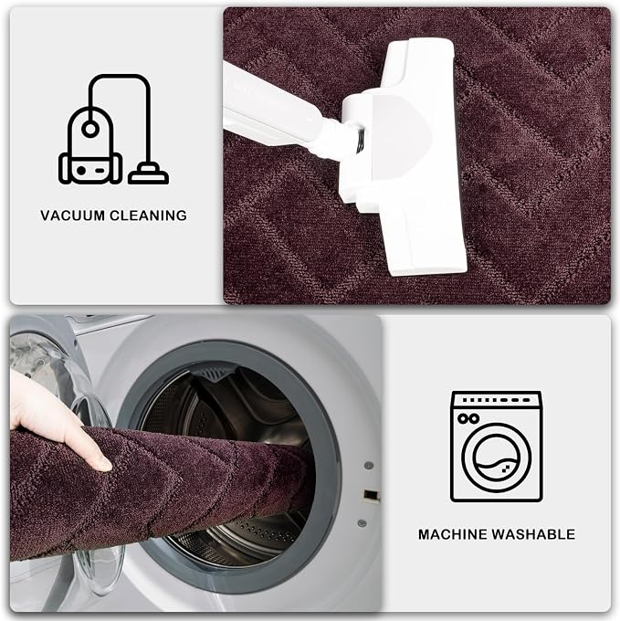 PURRUGS Dirt Trapping Door Mat 20" x 31.5", Non-Slip Machine Washable Entry Rug - Image 7