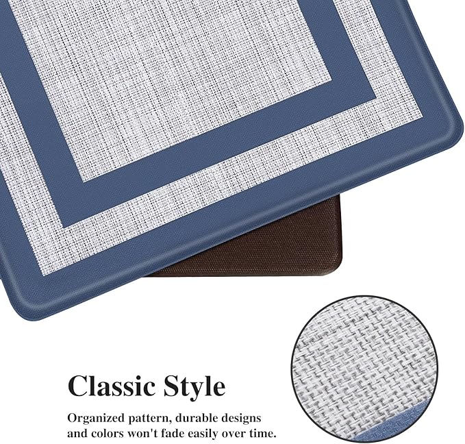 Mattitude Kitchen Mats Set of 2, Cushioned Anti-Fatigue Non-Skid Rug Sets - Image 4