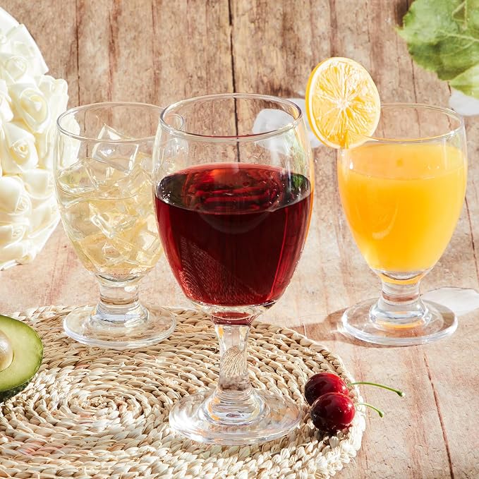 Patelai Set of 12 Water Goblet, 16 oz Clear Drinking Glasses Bulk Dishwasher - Image 5