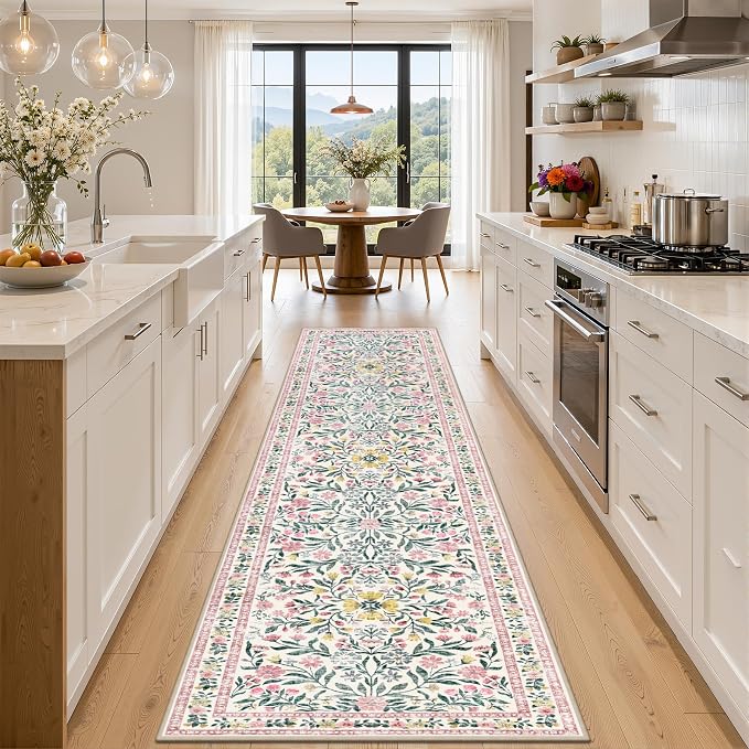 Runner Rug for Entryway: 2x5 Kitchen Rugs Non Slip Washable Ultra-Thin Soft by PLHXFRSoftAreaRugs