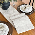 Waterproof Thick Table Runner, Milky White, 12x60 Inch | Table Runner by ZIWUROAD