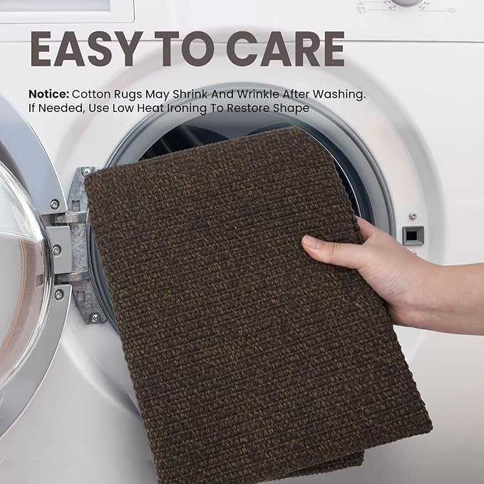 EARTHALL Washable Area Rug 4x5 Ft Non Slip Rugs - Image 3