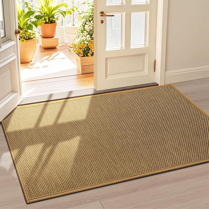 LEKEEPGO Door Mat 36"x59", Non Slip Door Mat Indoor Entrance, Rubber Backing by LEKEEPGO