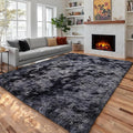PAGISOFE Area Rugs 9x12 Living Room, Large Dark Grey Shag Rugs by PAGISOFE