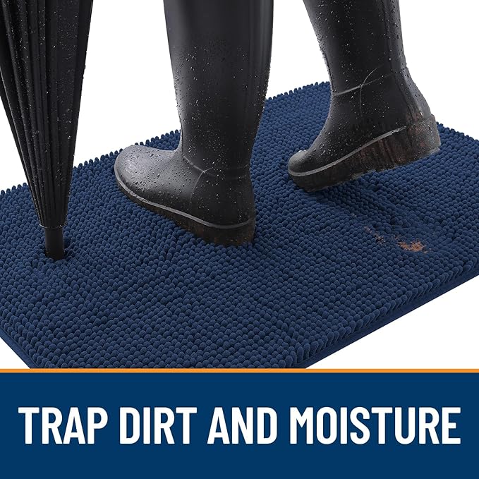 OLANLY Dog Door Mat for Muddy Paws 59x35, Absorbs Moisture and Dirt, Absorbent - Image 2