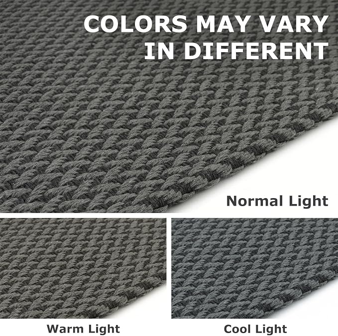 IOHOUZE Small Area Rug 2x3 Washable Woven Rugs - Image 5