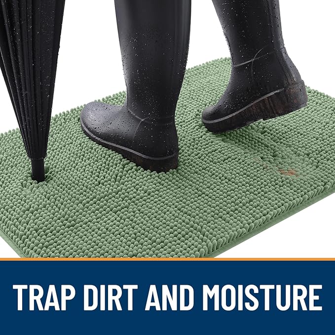 OLANLY Dog Door Mat for Muddy Paws 54x32, Absorbs Moisture and Dirt, Absorbent - Image 2