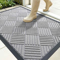 OLANLY Front Door Mat Outside Entrance 35x23, Heavy Duty Sturdy Natural Rubber by OLANLY