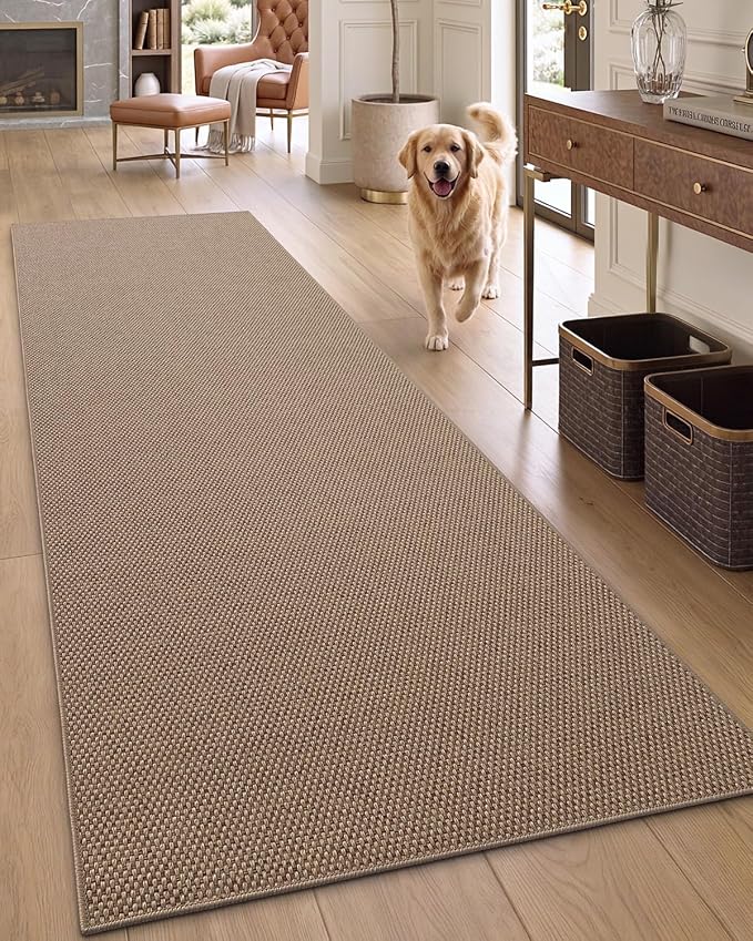 DEXI Hallway Runner Rug 2'4"x10', Non Slip Rubber Backed Runners Carpet - Image 9