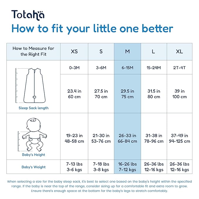TotAha Sleep Sack 6-12-15 Months 3-Pack, Stretchy, Buttery Soft, Swaddle Transition Sleeping Bag, 2-Way Safe Zippers, Silky Comfort Baby Wearable Blanket for girl boy 0.5 TOG