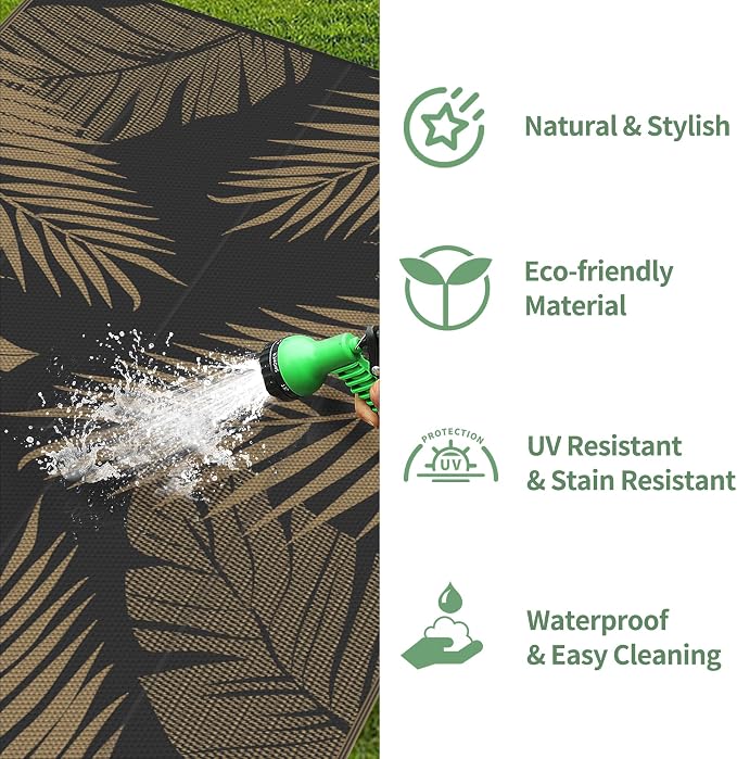 GENIMO Outdoor Rug 10' x 10' Waterproof - Image 5