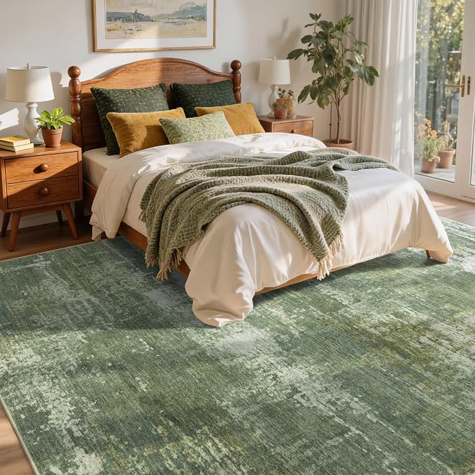 5x7 Ft Area Rugs for Living Room, Soft Non-Slip Washable Rugs Modern Abstract - Image 4