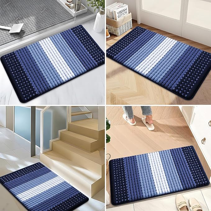 Kitinjoy Indoor Outdoor Door Mat, 59x36 Non-Slip Absorbent Dirt Trapper - Image 6
