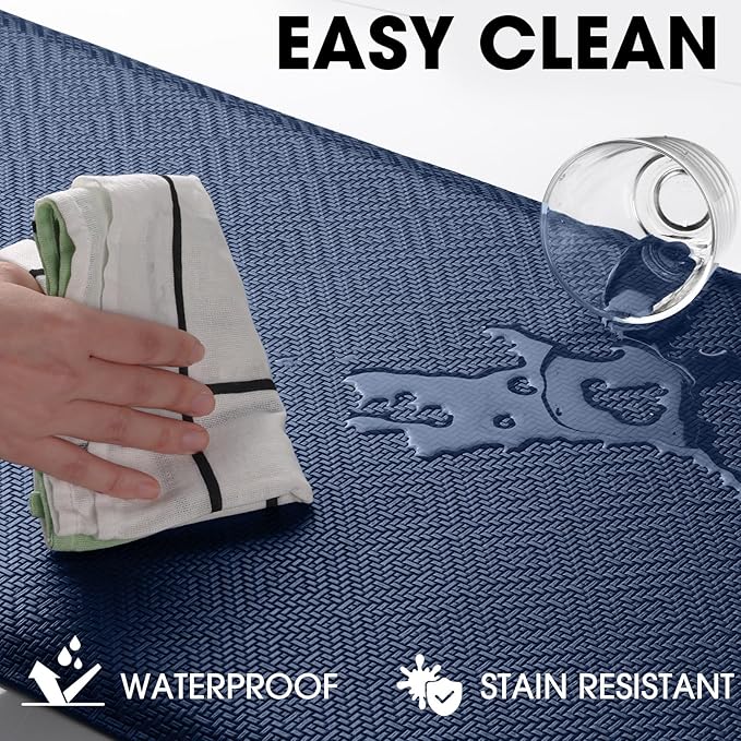 Mattitude Kitchen Mat Cushioned Anti-Fatigue Floor Mat Water Resistant Non-Slip - Image 5