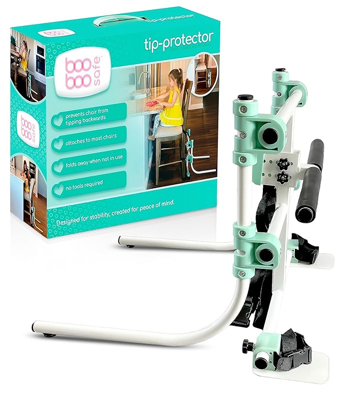 Tip Protector for Chairs - Patent Anti-Tip Chair Safety Device for Children - Anti-Tip Furniture, Child Safety Device for Toddlers - Prevent Chair Tipping for Safe Seating