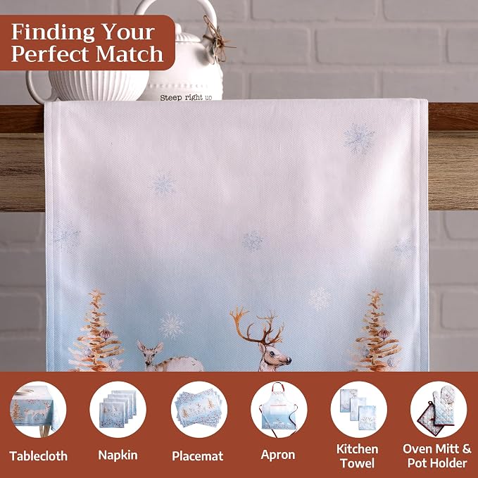 Maison d' Hermine Table Runner 100% Cotton 14.50" x 108" | Table Runners 108 - Image 4