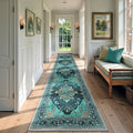 RELEANY Area Rugs Runner 2'x9' Washable Non-Slip, Floral Vintage Distress by RELEANY