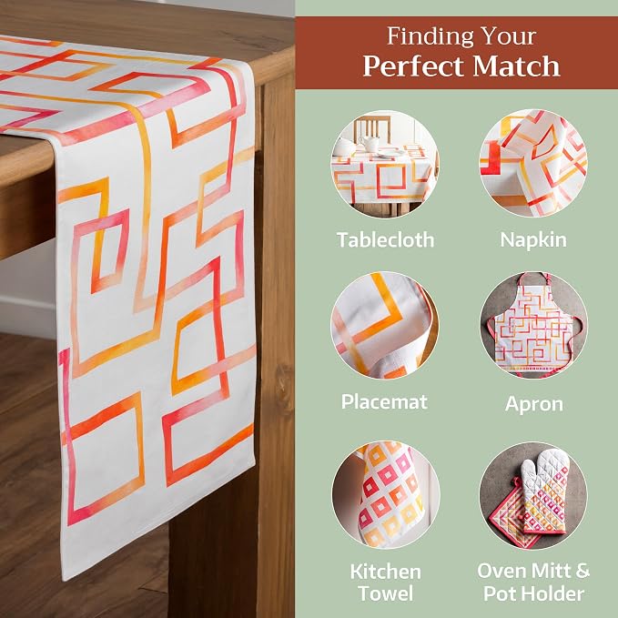 Maison d' Hermine Table Runner 100% Cotton 14.50" x 72" | Table Runners 72 - Image 5