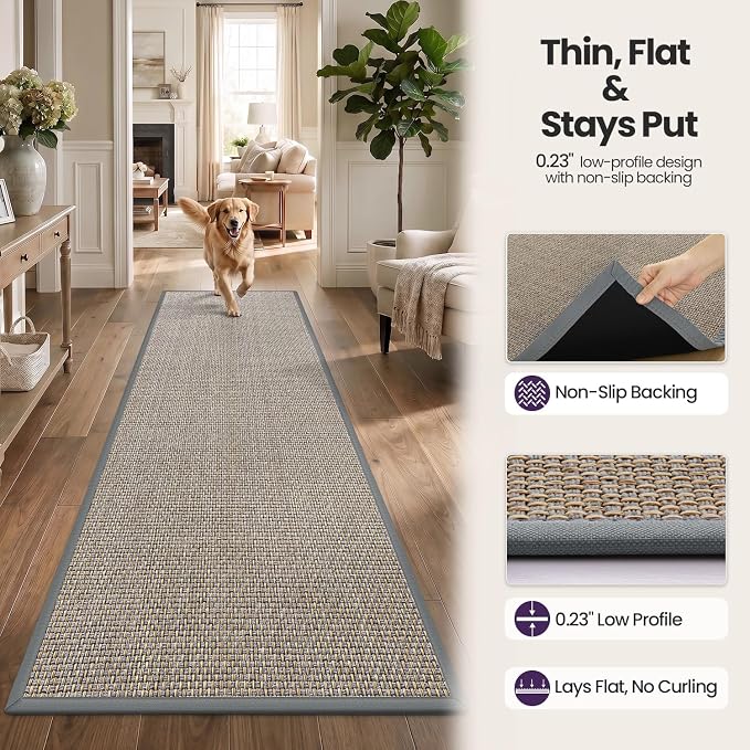 DEX Hallway Runner Rug 2x6, Non Slip Rubber Backing Inside Entryway Carpet - Image 6