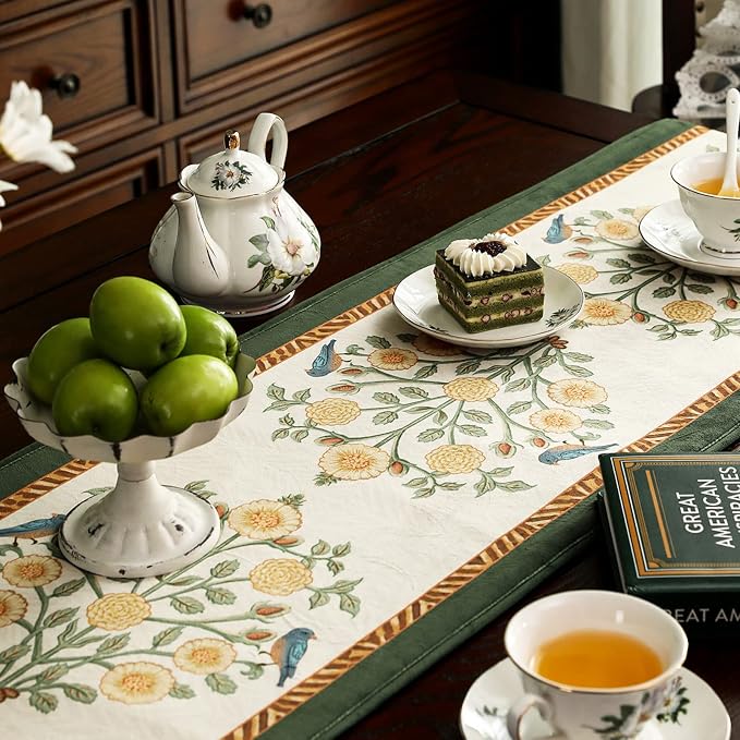 Patdrea Designer Elegant French Velvet Table Runner, Thanksgiving Dining Table - Image 7