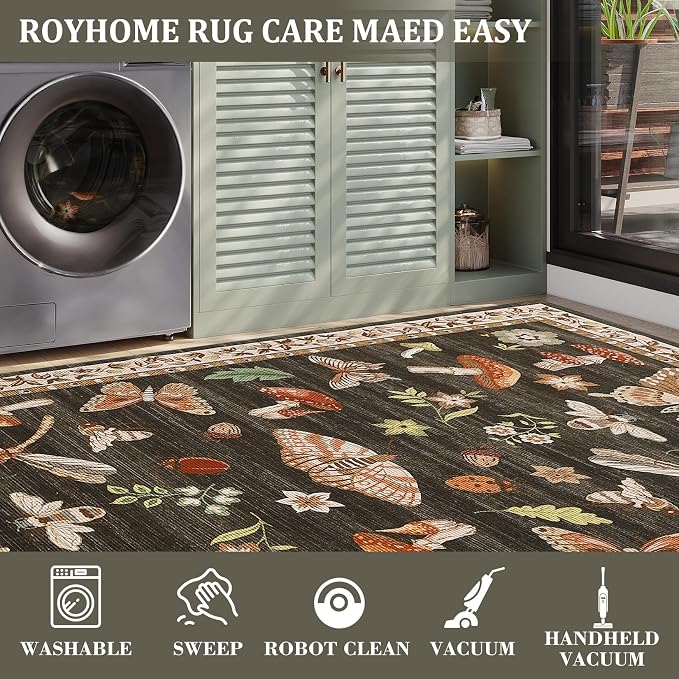 4x6 Rug Non-Slip Washable Carpet - Image 5