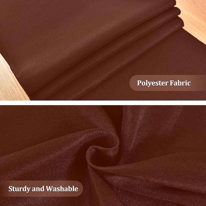 Farmhouse Chocolate Table Runner Dining Table Runners 48 Inches Long Coffee - Image 4