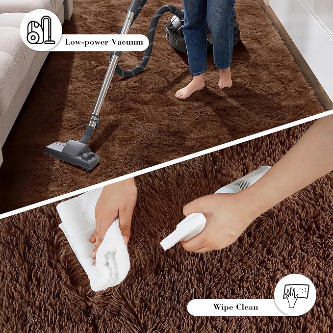 yongyangjuxin Fluffy Rug Shag Area Rug, Super Soft Shag Rugs - Image 7