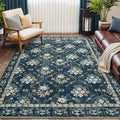 Lessymo Floral Living Room Rug 5x7, Soft Washable Area Rugs by Lessymo