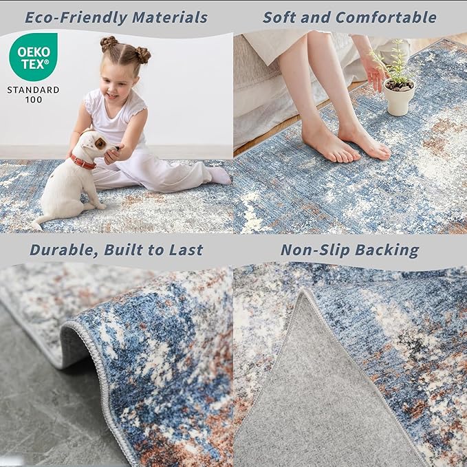 3x15 Ft Long Hallway Runner Rug – Non-Slip Washable Kitchen Floor Rug - Image 5