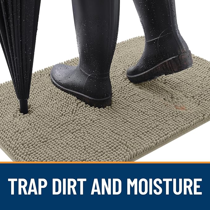 OLANLY Dog Door Mat for Muddy Paws 36x24, Absorbs Moisture and Dirt, Absorbent - Image 2