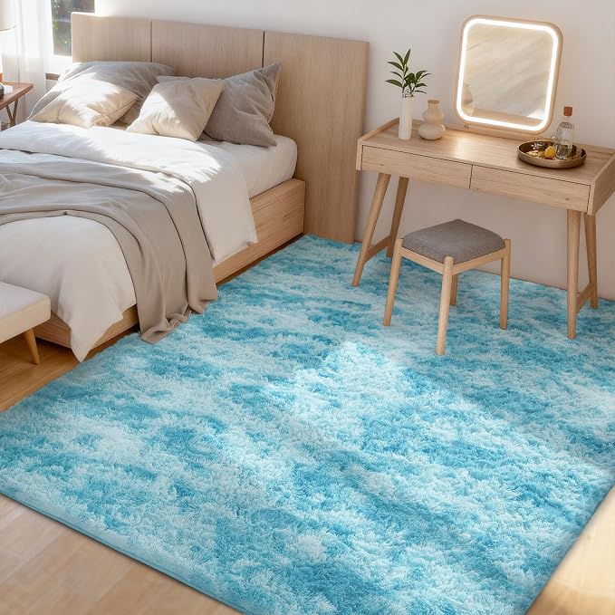 Litanika 9x12 Fluffy Shag Faux Fur Area Rug - Image 2