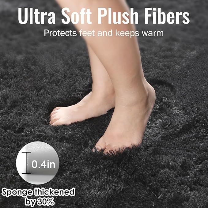 PAGISOFE Fluffy Shaggy Area Rug - Image 5