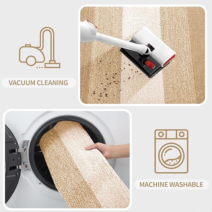 Kitinjoy Indoor Outdoor Door Mat, 71x47 Non-Slip Absorbent Dirt Trapper - Image 5