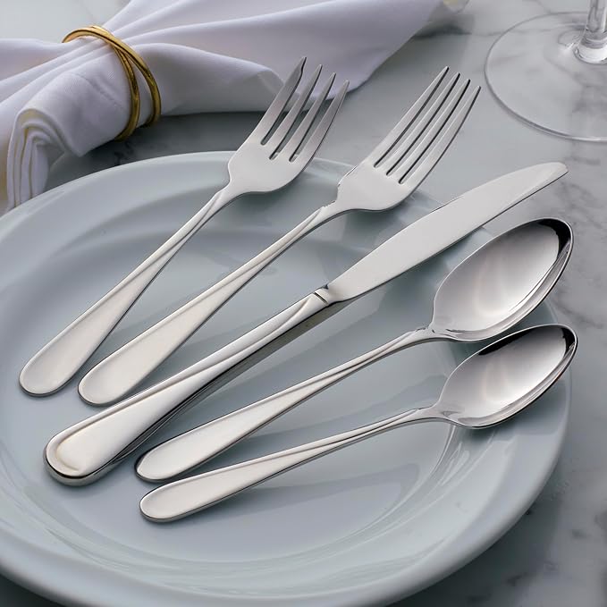 Oneida Silverware Set, Flight Everyday Flatware 6-Piece Dinner Fork Set - Image 7