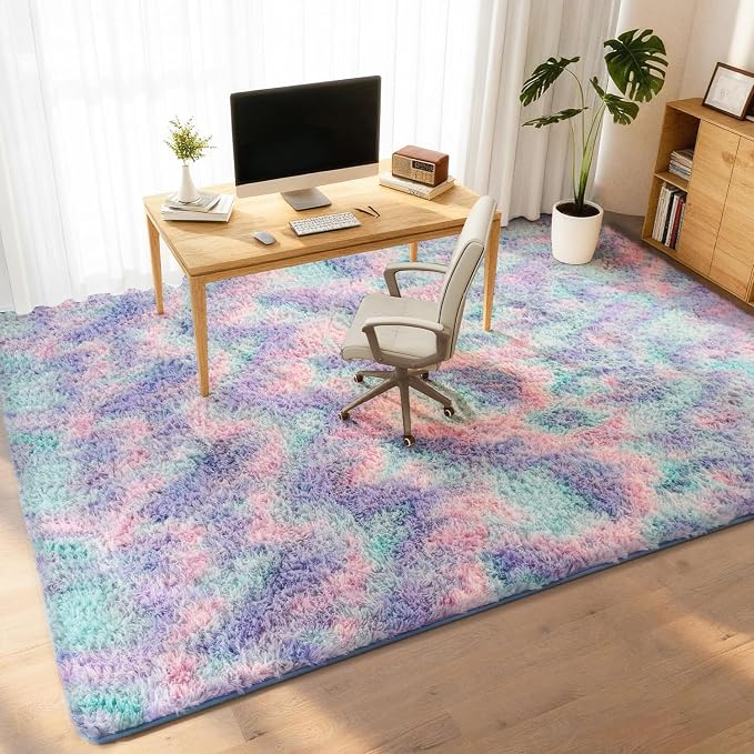 Litanika 6x9 Fluffy Shag Faux Fur Area Rug - Image 3