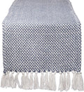 DII Woven Basics Collection 100% Cotton Knit Table Runner, French Blue by DII