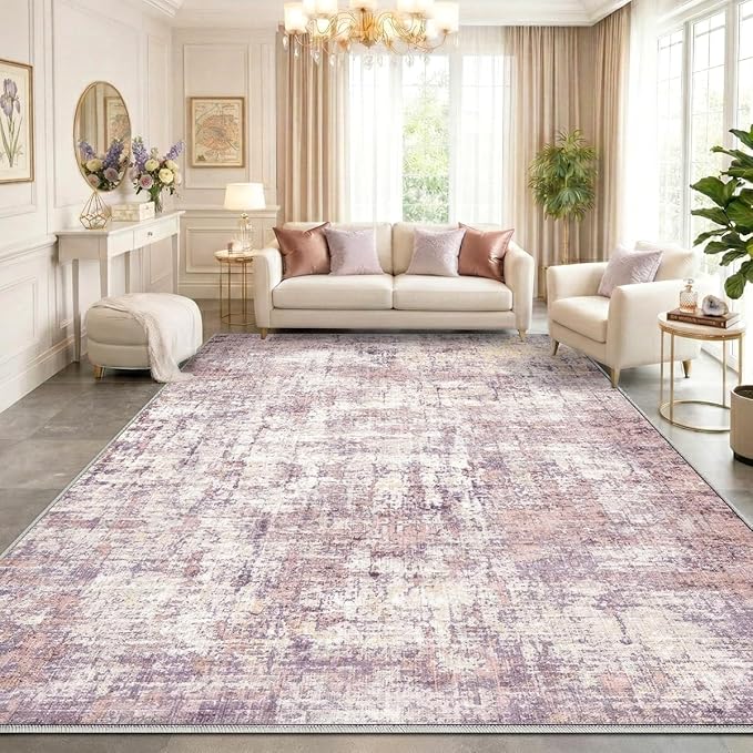10x14 Area Rugs Washable Living Room Rug-No Slip Soft Carpets Modern Abstract by Unknown