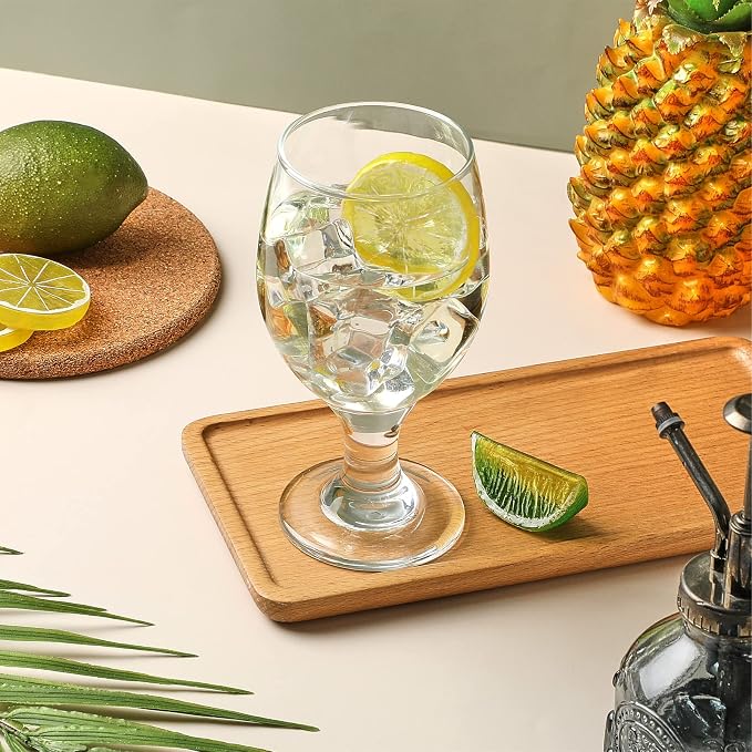 Patelai Set of 30 Water Goblet, 13.5 oz Clear Drinking Glasses Bulk Dishwasher - Image 6