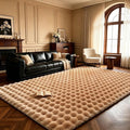 Coffee Rabbit Plush Rug 6'x9', Fluffy Shaggy Area Rug by CHOVY